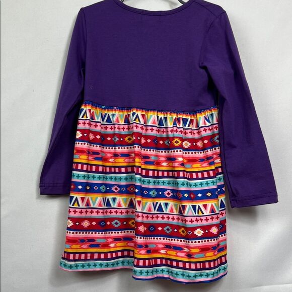 Pete + Lucy purple southwest print long sleeve knit dress size 6/6x NWT - Picture 6 of 12